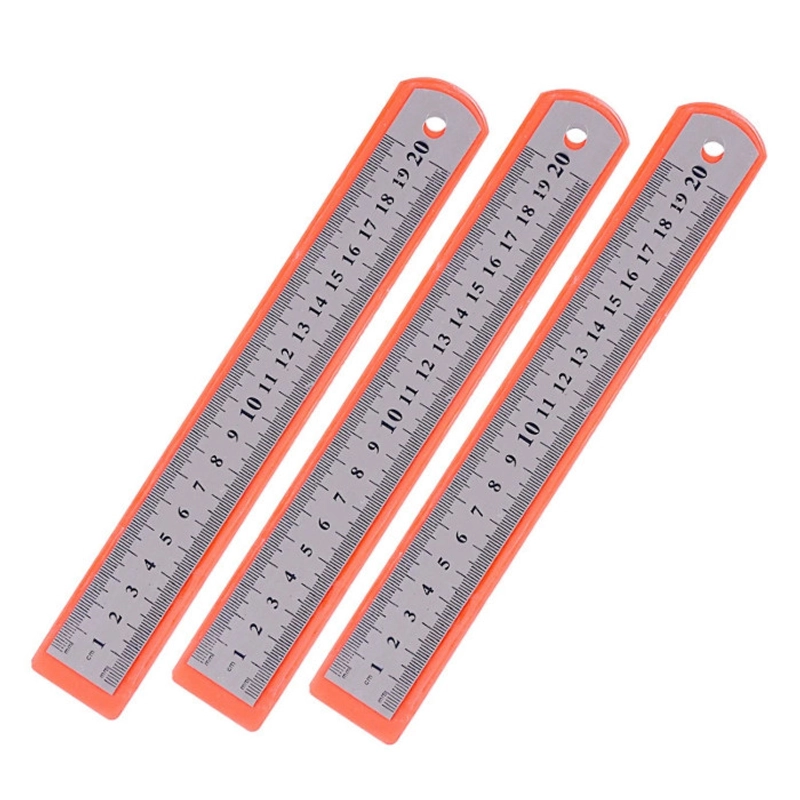 Product image KAHASIL - Penggaris Garisan Ruler Besi Stainless Steel Anti Karat Tebal 15cm 20cm 30cm 15 CM all variant
